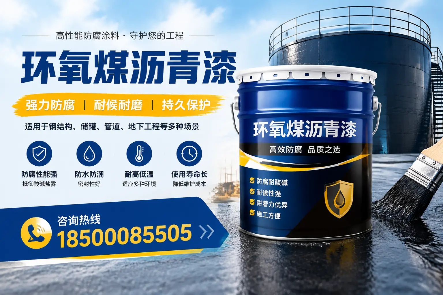 环氧煤沥青漆在工业中的应用,儋州企业的选择